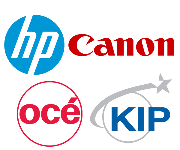 we carry HP Cannon Oce and Kip supplies
